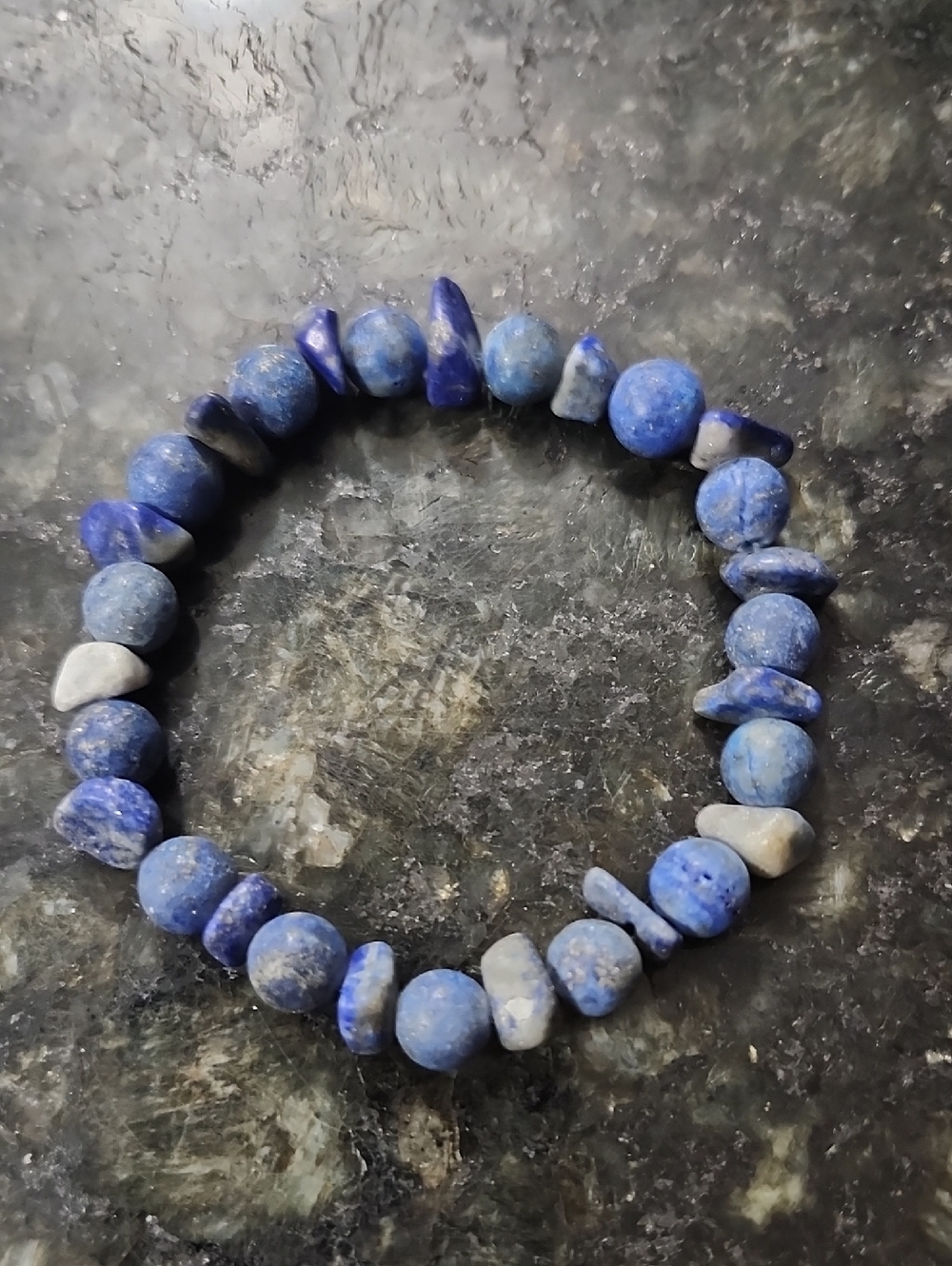 Handmade Blue Lapis Stone Bracelet